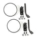 Rugged Ridge 11025.21 Stubby Trail Mirror; Round; Textured Black; Pair; - Truck Part Superstore