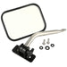 Rugged Ridge 11026.13 Quick Release Mirror; Left; Rectangular; Stainless Steel; - Truck Part Superstore