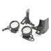 Rugged Ridge 11027.13 Windshield Bracket LED Light Kit; 3.5 in.; Round; Black; Pair; - Truck Part Superstore