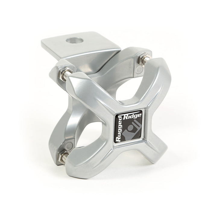 Rugged Ridge 11031.10 X-Clamp Light Mounting Bracket; Silver; Fits All 1.25 to 2 in. Round Bars; - Truck Part Superstore