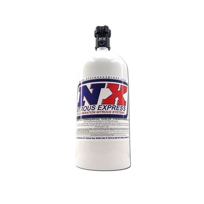 Nitrous Express 11050 5 LB BOTTLE W/LIGHTNING 500 VALVE (5.25 DIA. X 17.64 TALL) - Truck Part Superstore