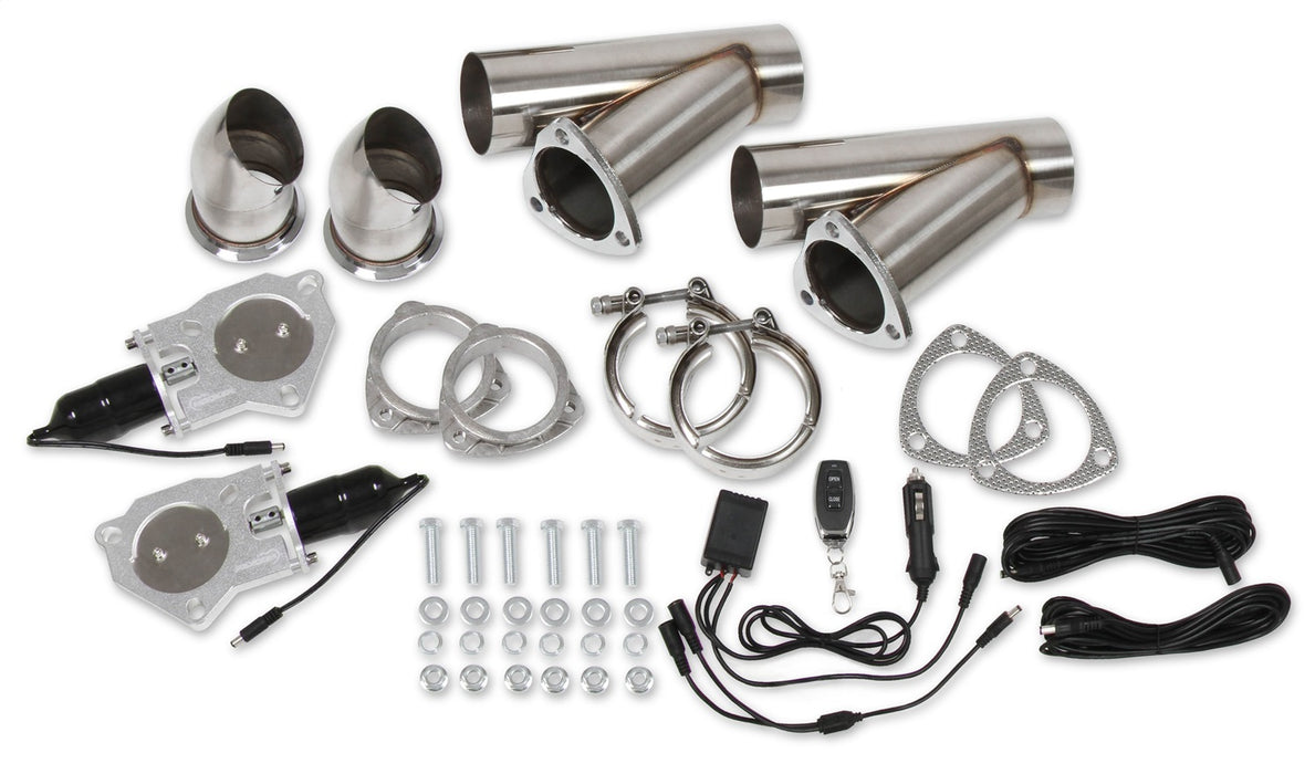 Hooker 11052HKR Exhaust Cut Out; Street Tease; 3 in.; Dual Exit; Incl. Y Cable; Stainless Steel; - Truck Part Superstore