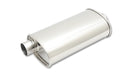 Vibrant Performance 1105 STREETPOWER Oval Muffler; 2.25 in. Inlet/Outlet; Offset/Center; w/5 in. Tip; - Truck Part Superstore