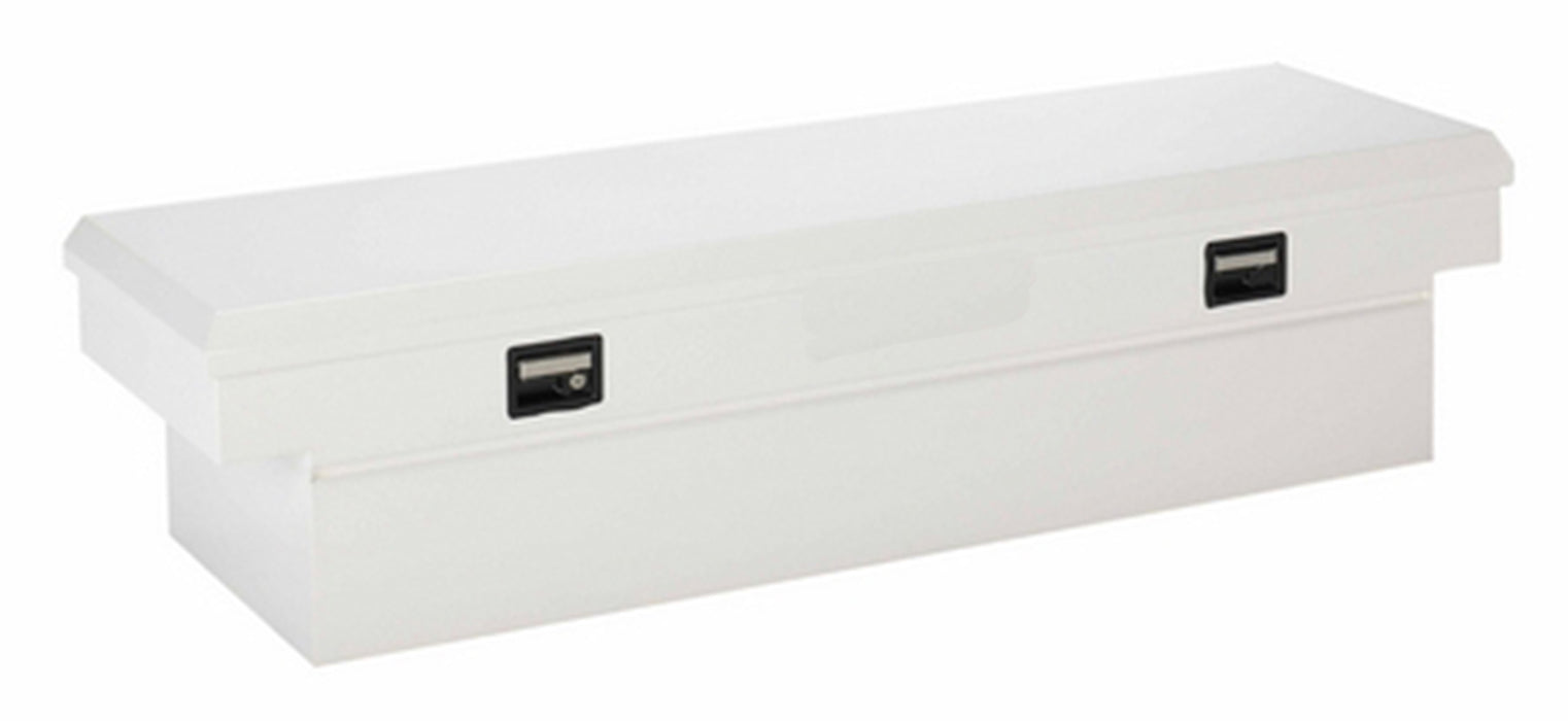TrailFX 110701S Crsovr Std Sgl Lid Smooth Gloss White Steel 70.25x20.5x17 - Truck Part Superstore