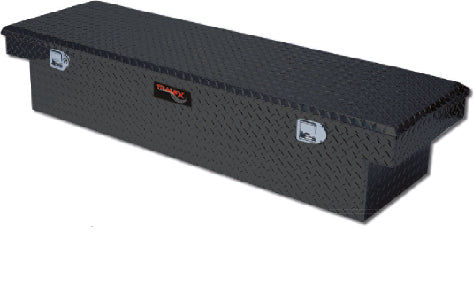 TrailFX 110702 Crsovr Std Sgl Lid Pwdr Ctd Black 16 Gauge Alum 69x19.25x13.5 Cap W/Tray - Truck Part Superstore