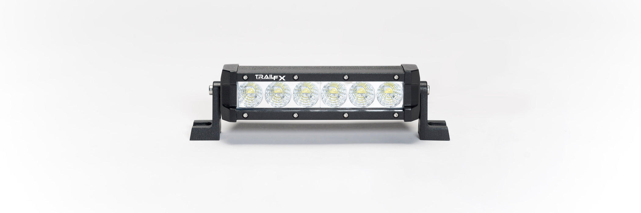 TrailFX 1108141 8 In 30W 2.40A At 12Vs 120 Deg Flood Beam 1350 Effect Lums Clear Lens Black Alum - Truck Part Superstore
