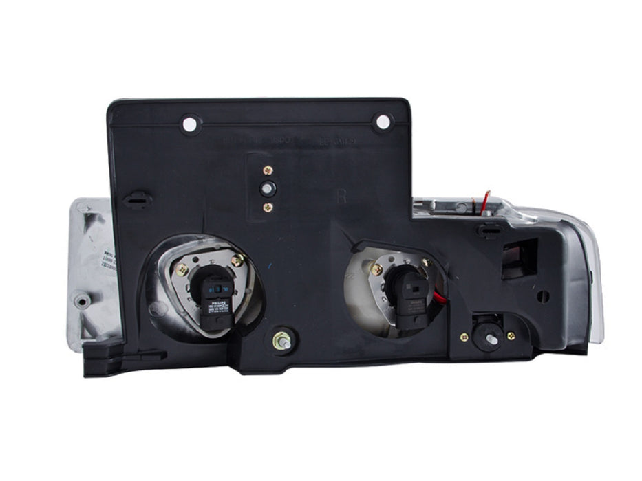 Anzo USA 111001 Crystal Headlight Set; Clear Lens; Chrome Housing; 1 pc.; - Truck Part Superstore