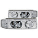 Anzo USA 111001 Crystal Headlight Set; Clear Lens; Chrome Housing; 1 pc.; - Truck Part Superstore