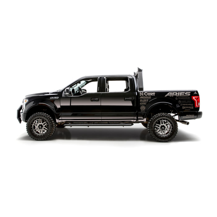 ARIES 1110102 AdvantEDGE Black Aluminum Headache Rack; Select Ford F-150 - Truck Part Superstore