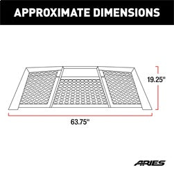 ARIES 1110111 Switchback Black Aluminum Headache Rack; Select Dodge; Ram 1500; 2500; 3500 - Truck Part Superstore