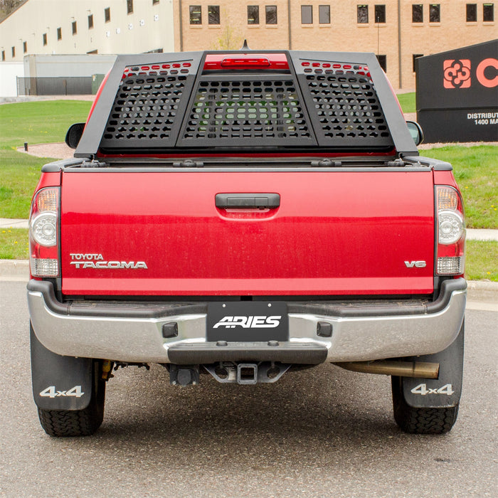 ARIES 1110114 Switchback Black Aluminum Headache Rack; Select Toyota Tacoma - Truck Part Superstore
