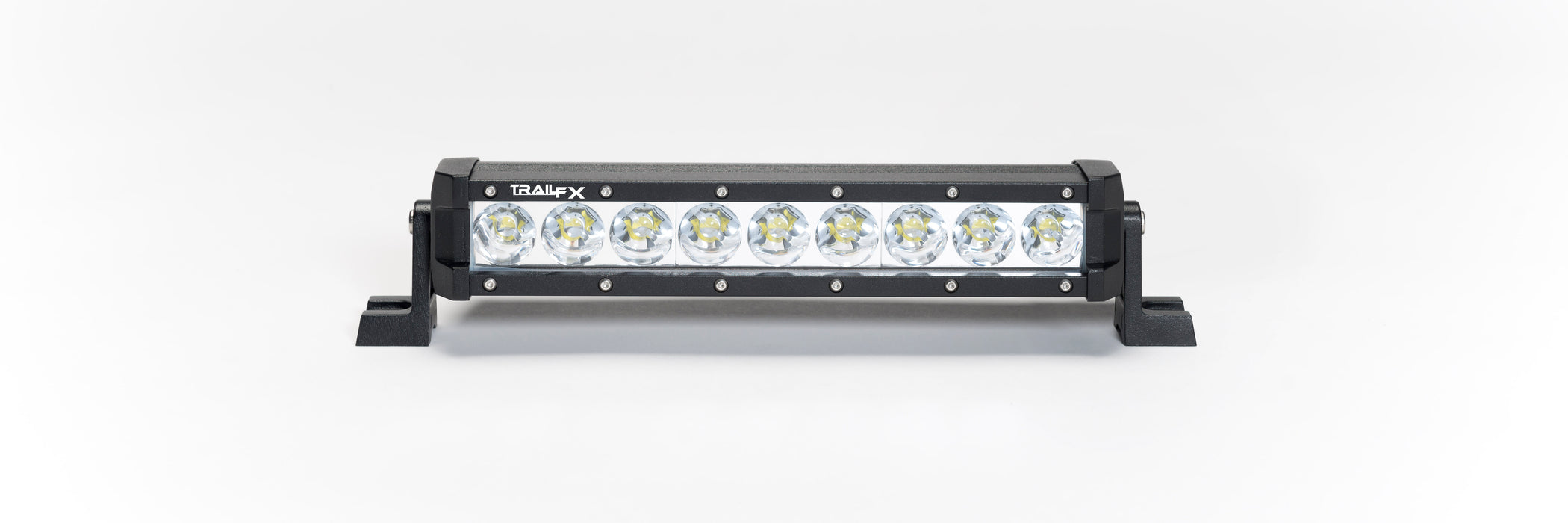TrailFX 1110131 10 In 45W 2.40A At 12Vs 8 Deg Spot Beam 2200 Effect Lums Clear Lens Black Alum - Truck Part Superstore