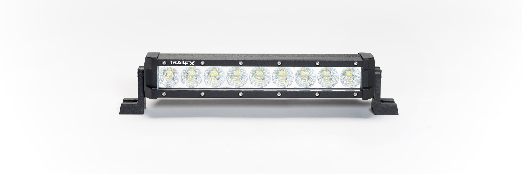 TrailFX 1110141 10 In 45W 2.40A At 12Vs 120 Deg Flood Beam 2100 Effect Lums Clear Lens Black Alu - Truck Part Superstore