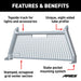 ARIES 1110203 AdvantEDGE Chrome Aluminum Headache Rack; Select Ford F-250; F-350 Super Duty - Truck Part Superstore