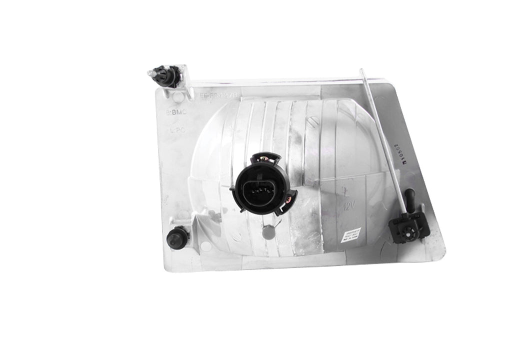 Anzo USA 111026 Crystal Headlight Set; Clear Lens; Chrome Housing; Pair; - Truck Part Superstore
