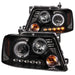 Anzo USA 111028 Projector Headlight Set w/Halo; Clear Lens; Black Housing; Pair; w/1 pc. LED; - Truck Part Superstore