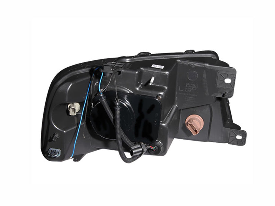 Anzo USA 111029 Projector Headlight Set w/Halo; Clear Lens; Chrome Housing; Pair; w/1 pc. LED; - Truck Part Superstore