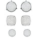 Rugged Ridge 11102.01 Stone Guard Kit Head Light Protectors; 6 pc.; Stainless; - Truck Part Superstore