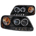 Anzo USA 111031 Projector Headlight Set w/Halo; Clear Lens; Black Housing; Pair; w/1 pc. LED; - Truck Part Superstore
