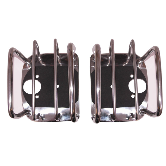 Rugged Ridge 11103.02 Euro Guard Kit Taillight Guard; Stainless; - Truck Part Superstore