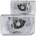 Anzo USA 111050 Crystal Headlight Set; Clear Lens; Chrome Housing; Pair; - Truck Part Superstore