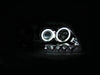 Anzo USA 111054 Projector Headlight Set w/Halo; Clear Lens; Chrome Housing; Pair; - Truck Part Superstore