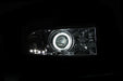 Anzo USA 111056 Projector Headlight Set w/Halo; Clear Lens; Chrome Housing; Pair; CCFL; - Truck Part Superstore