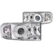Anzo USA 111056 Projector Headlight Set w/Halo; Clear Lens; Chrome Housing; Pair; CCFL; - Truck Part Superstore