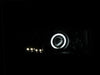 Anzo USA 111065 Projector Headlight Set w/Halo; Clear Lens; Black Housing; Pair; CCFL; - Truck Part Superstore