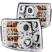 Anzo USA 111086 Projector Headlight Set w/Halo; Clear Lens; Chrome Housing; Pair; CCFL; - Truck Part Superstore