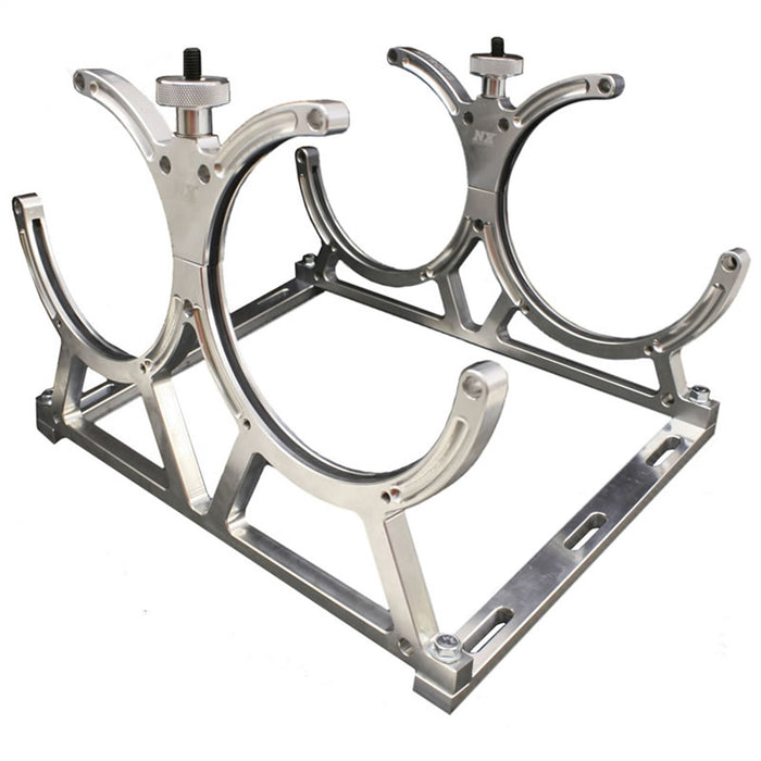 Nitrous Express 11108D BILLET BRACKET FOR DUAL 10 OR 15LB N2O BOTTLE. INCLUDES FLOOR MOUNTS - Truck Part Superstore