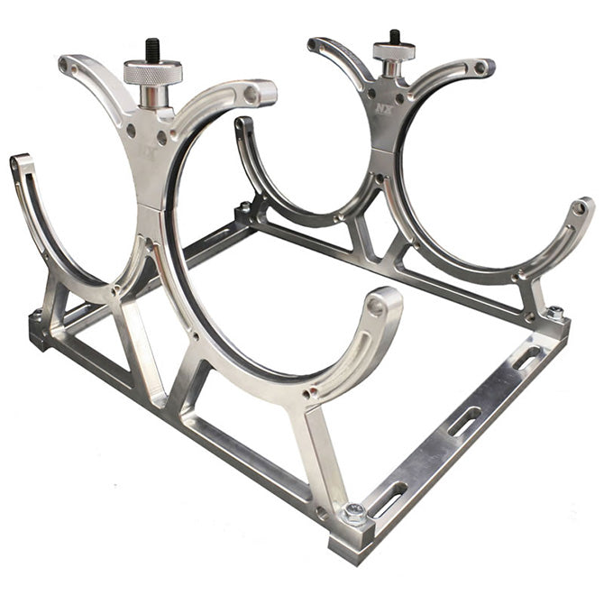Nitrous Express 11108D BILLET BRACKET FOR DUAL 10 OR 15LB N2O BOTTLE. INCLUDES FLOOR MOUNTS - Truck Part Superstore