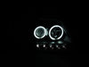Anzo USA 111097 Projector Headlight Set w/Halo; Clear Lens; Black Housing; Pair; CCFL; - Truck Part Superstore