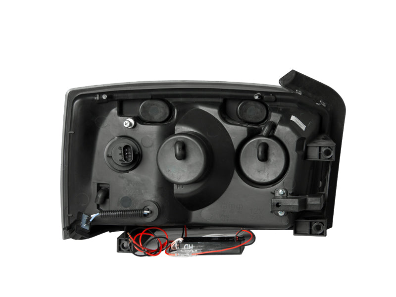 ANZO USA 111105 Crystal Headlight Set; Clear Lens; Black Housing; Pair; - Truck Part Superstore