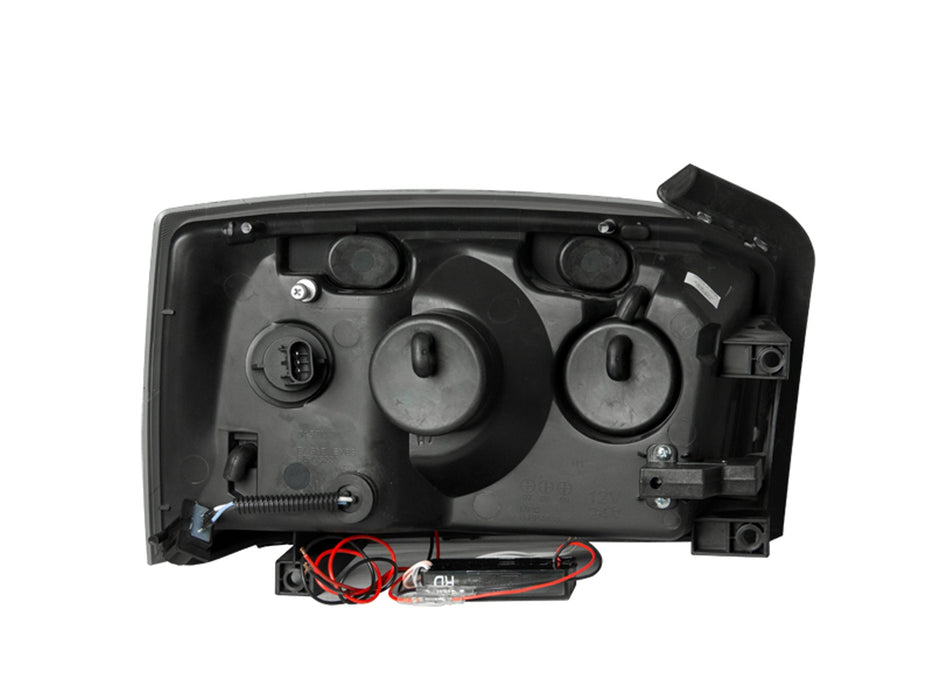 ANZO USA 111105 Crystal Headlight Set; Clear Lens; Black Housing; Pair; - Truck Part Superstore