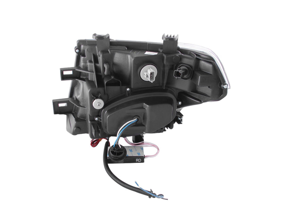 Anzo USA 111112 Projector Headlight Set w/Halo; Clear Lens; Chrome Housing; Pair; CCFL; - Truck Part Superstore