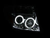 Anzo USA 111112 Projector Headlight Set w/Halo; Clear Lens; Chrome Housing; Pair; CCFL; - Truck Part Superstore