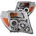 Anzo USA 111112 Projector Headlight Set w/Halo; Clear Lens; Chrome Housing; Pair; CCFL; - Truck Part Superstore