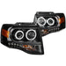 Anzo USA 111113 Projector Headlight Set w/Halo; Clear Lens; Black Housing; Pair; CCFL; - Truck Part Superstore