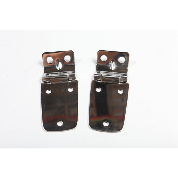 Rugged Ridge 11111.02 Hood Hinge; Pair; Stainless Steel; - Truck Part Superstore