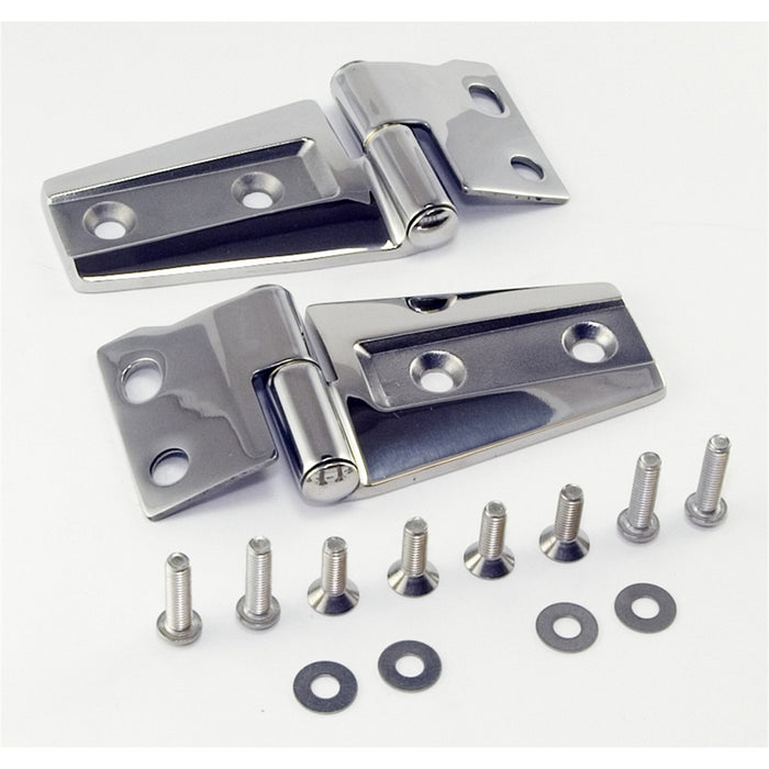 Rugged Ridge 11111.22 Door Hinge Kit; Front; 2 pc.; Stainless Steel; - Truck Part Superstore