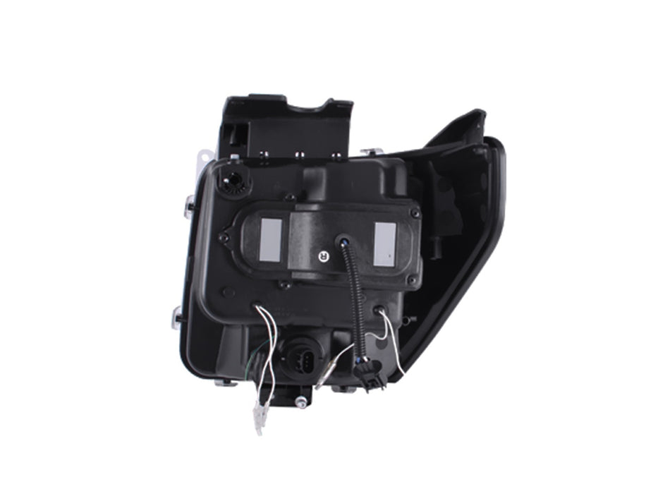 Anzo USA 111144 Projector Headlight Set w/Halo; Clear Lens; Chrome Housing; G2; Pair; CCFL; - Truck Part Superstore