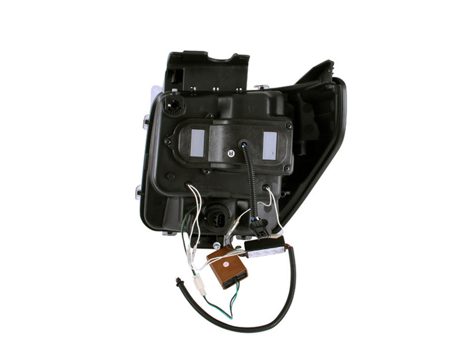 Anzo USA 111145 Projector Headlight Set w/Halo; Clear Lens; Black Housing; Pair; G2; CCFL; - Truck Part Superstore