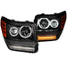 Anzo USA 111145 Projector Headlight Set w/Halo; Clear Lens; Black Housing; Pair; G2; CCFL; - Truck Part Superstore
