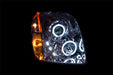 Anzo USA 111147 Projector Headlight Set w/Halo; Clear Lens; Chrome Housing; Pair; CCFL; - Truck Part Superstore
