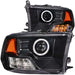 Anzo USA 111159 Projector Headlight Set w/Halo; Clear Lens; Black Housing; Pair; CCFL; - Truck Part Superstore