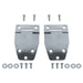 Rugged Ridge 11115.01 Hardtop Liftgate Hinge; Pair; Stainless; - Truck Part Superstore