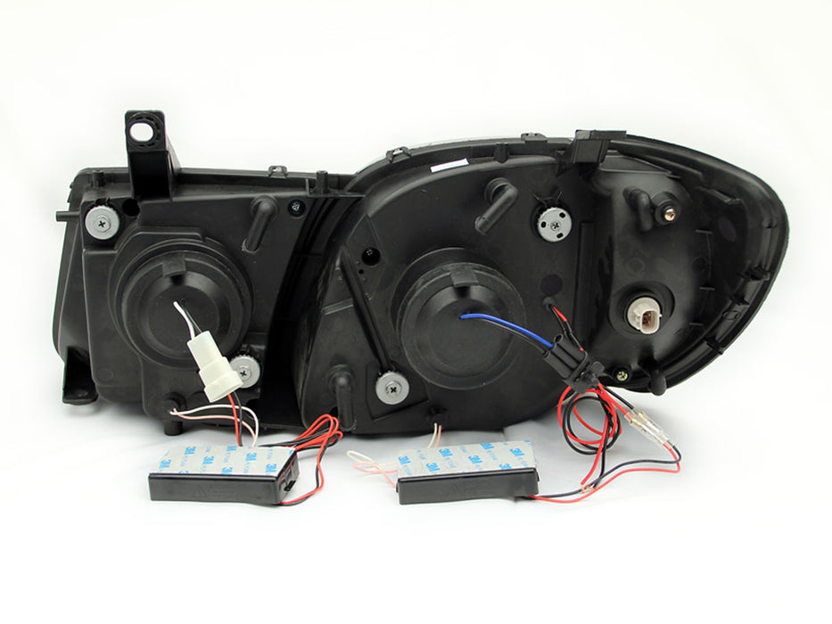 Anzo USA 111169 Projector Headlight Set w/Halo; Clear Lens; Chrome Housing; Pair; CCFL; - Truck Part Superstore