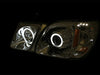 Anzo USA 111170 Projector Headlight Set w/Halo; Clear Lens; Black Housing; Pair; CCFL; - Truck Part Superstore
