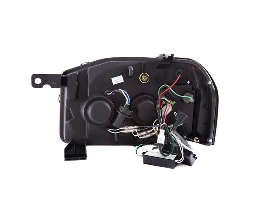 Anzo USA 111172 Projector Headlight Set w/Halo; Clear Lens; Black Housing; Pair; CCFL; - Truck Part Superstore